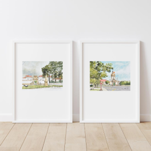 pack-duo-lamina-puerta-parque-puerta-dique-arsenal-militar-ferrol-acuarelas-eva-liberal